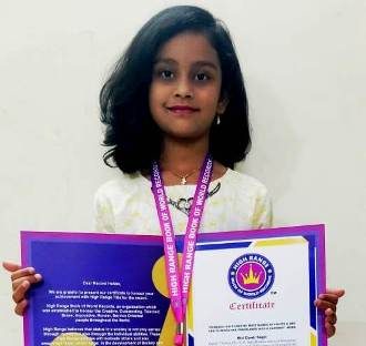 YOUNGEST KID TO RECITE MOST NAMES OF FRUITS & DRY FRUITS WHICH ARE TRANSLATED INTO A SANSKRIT WORD