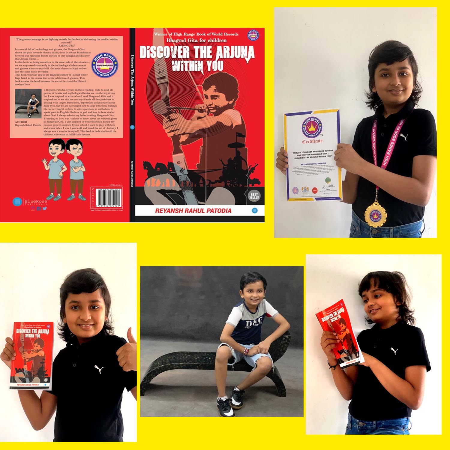 WORLD’S YOUNGEST PUBLISHED AUTHOR HAS WRITTEN BHAGAVAD GITA – “ DISCOVER THE ARJUNA WITHIN YOU ”