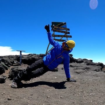 WORLD’S FIRST PERSON TO PERFORM DANCE AT AFRICA’S HIGHEST PEAK – MT. KILIMANJARO (MALE)
