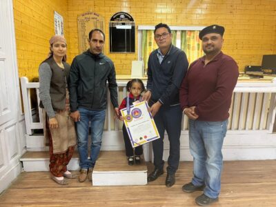 Youngest Girl To Recite Indian Pledge