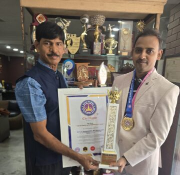 EXCELLENCE IN PHYSIOTHERAPY CARE – Award Presented to Dr. M.A. Raghavendra